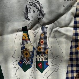 DreamSpinners  Springtime Vest Material Sizes XS-L